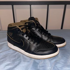 Air Jordan 1 black and gold